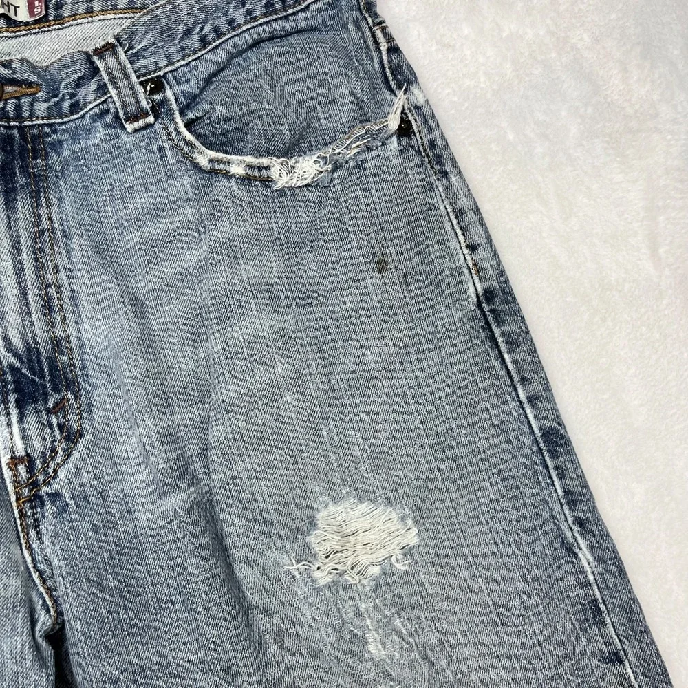 Levi's 559 Loose Fit Straight Jeans Mens Blue Denim Distressed Classic - 34X32.5